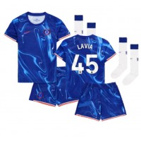 Chelsea Romeo Lavia #45 Koti Peliasu Lasten 2024-25 Lyhythihainen (+ Lyhyet housut)